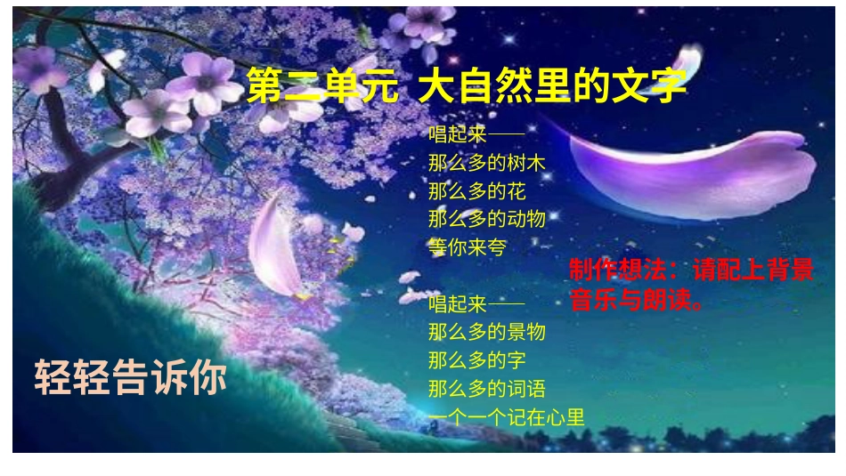 部编版语文二上第二 单元 大自然里的文字_0902104446.pptx_第1页