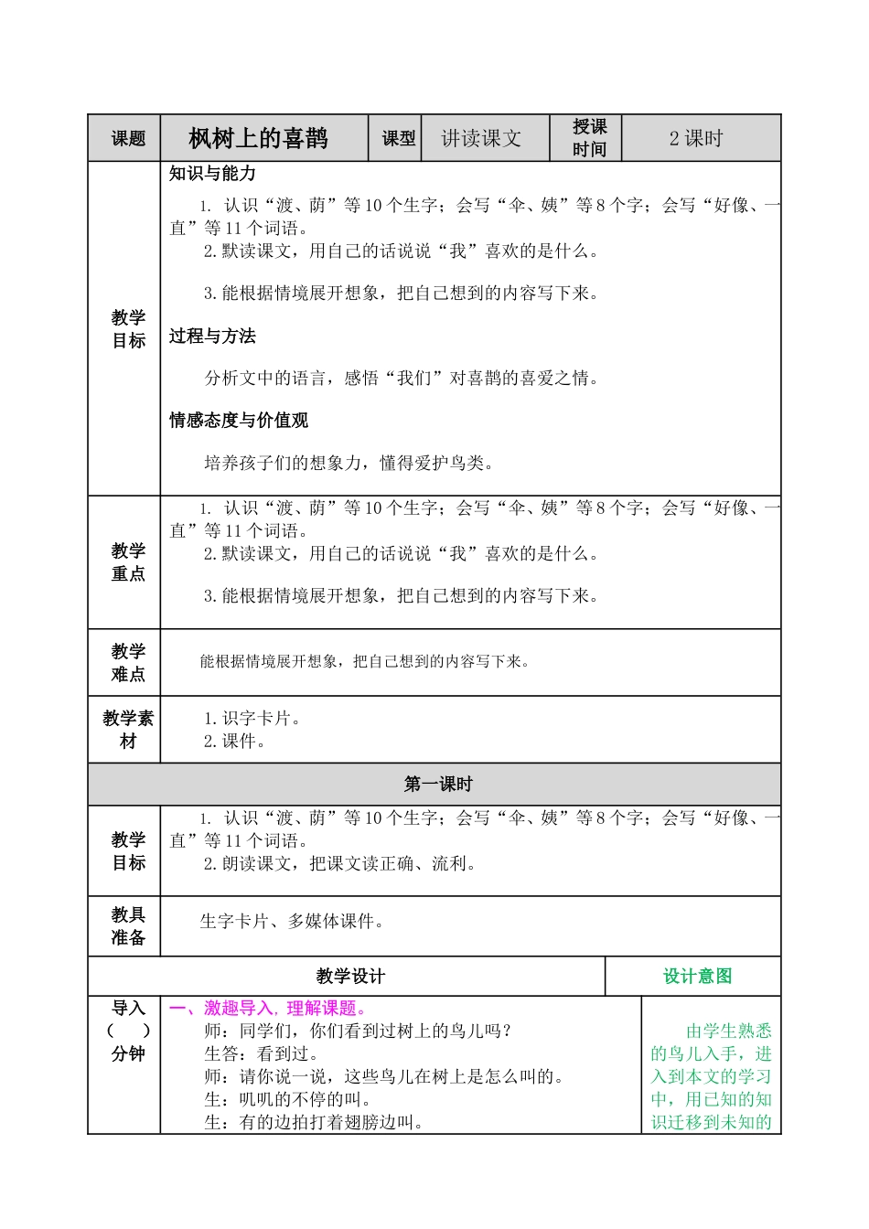 09 枫树上的喜鹊.doc_第1页