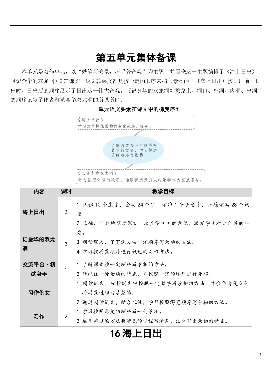 16 海上日出【教案】.docx_第1页