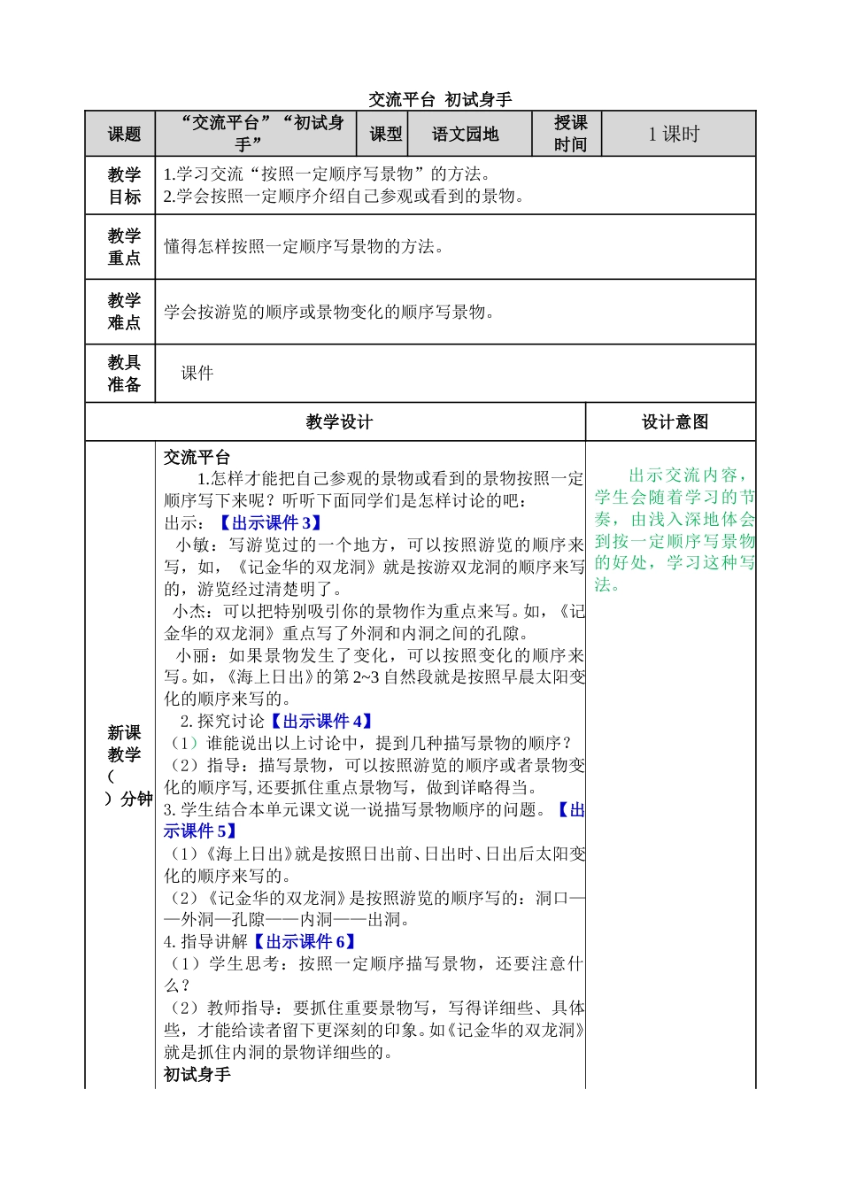 交流平台与初试身手.doc_第1页