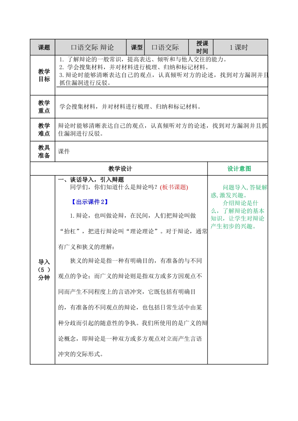 口语交际：辩论 .doc_第1页