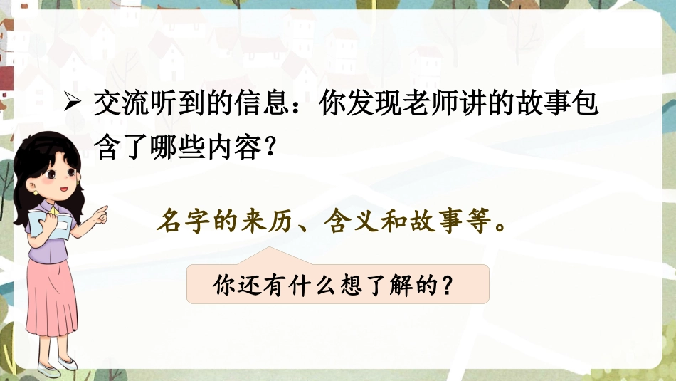 三年级上册语文部编版-口语交际  名字里的故事.pptx_第3页