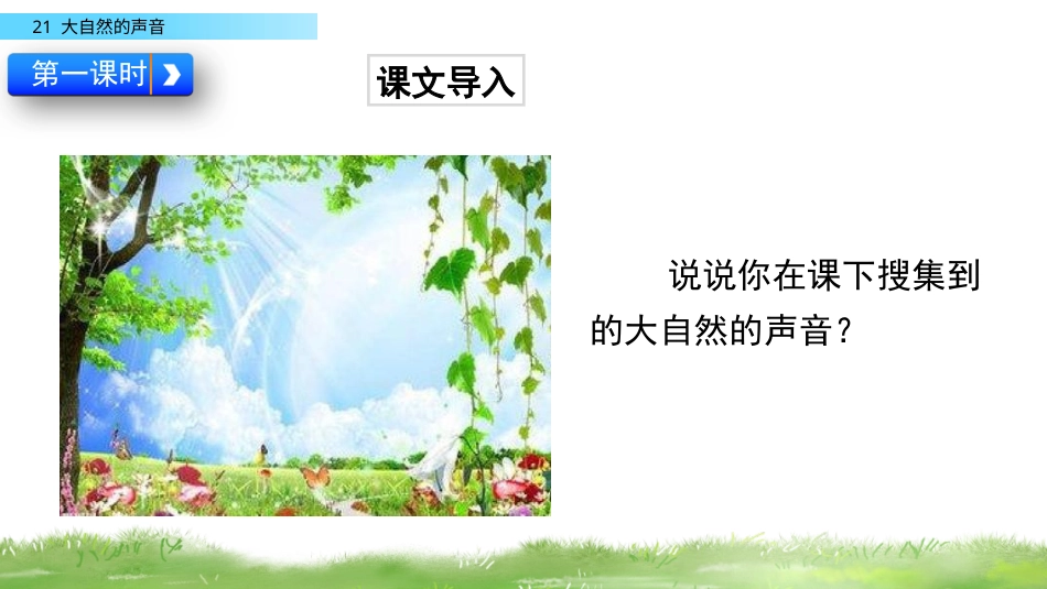 部编版三年级语文上册-21 大自然的声音（名师配套课件）.pptx_第2页