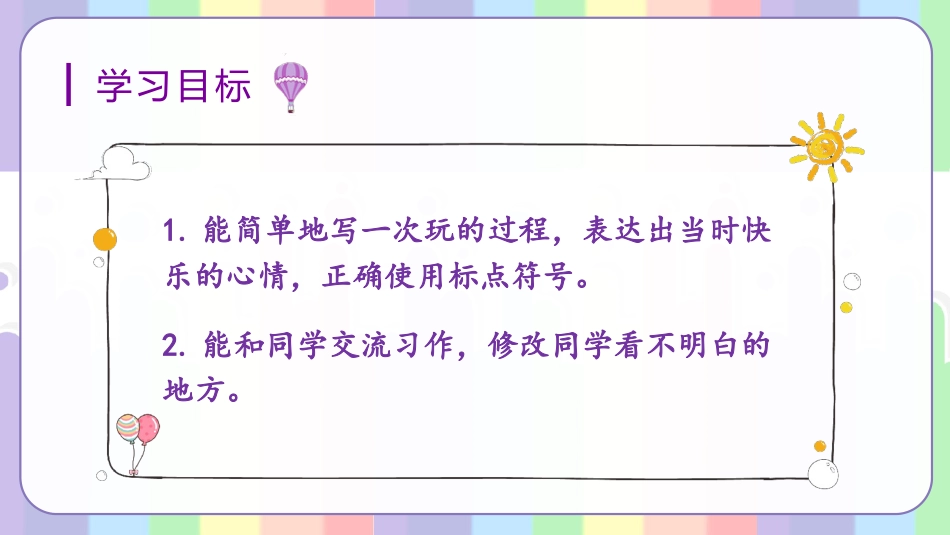 三年级语文部编版上册-【精】（教学课件）习作八  那次玩得真高兴.pptx_第2页