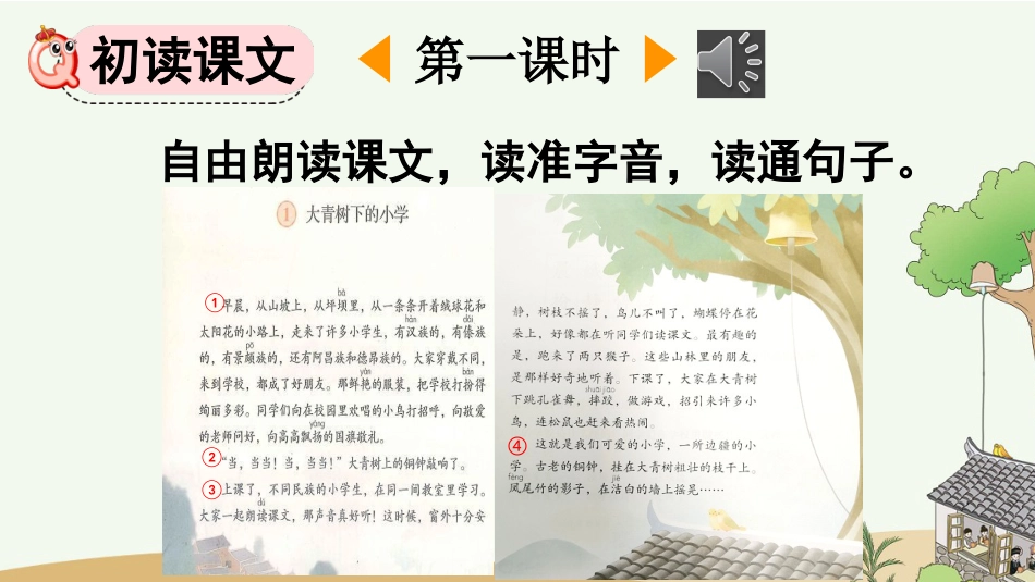 【部编版】三年级上册语文-1 大青树下的小学.pptx_第2页