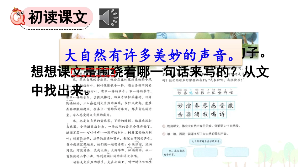 【部编版】三年级上册语文-21 大自然的声音.pptx_第3页