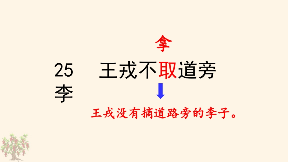 四年级语文上册部编版（教学课件）25. 王戎不取道旁李.pptx_第2页