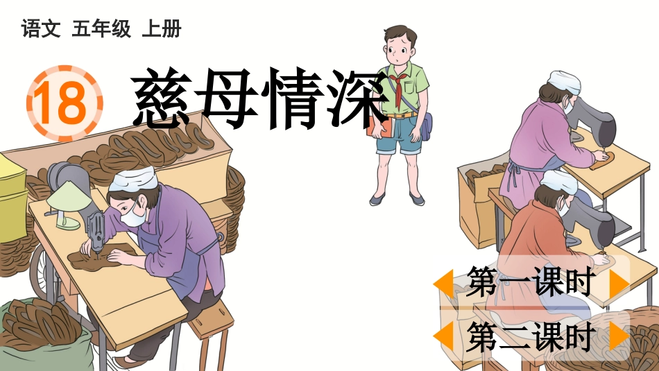 五年级语文上册部编版-（课件）18 慈母情深.pptx_第1页