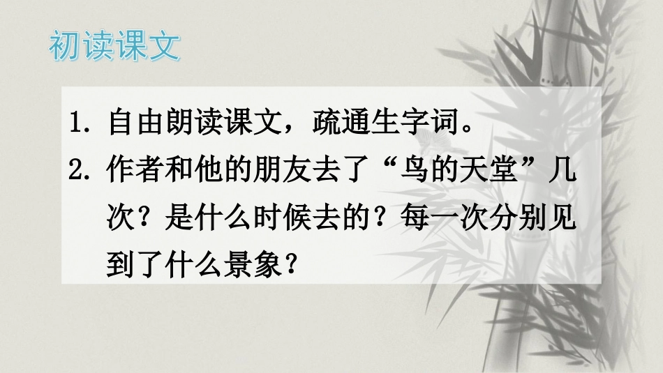 五年级语文上册部编版-（课件）23 鸟的天堂【交互版】.ppt_第3页