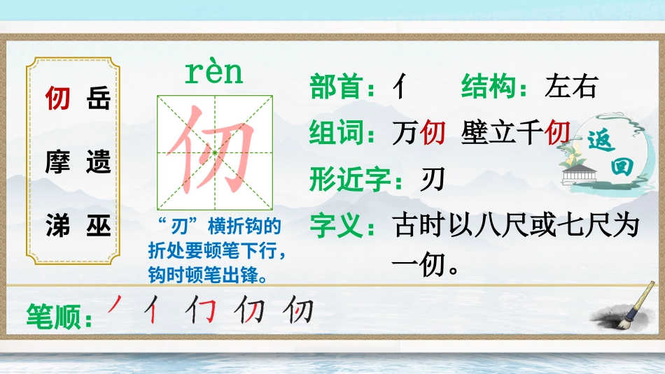 五年级语文下册部编版-9 古诗三首（生字讲解）.ppt_第3页