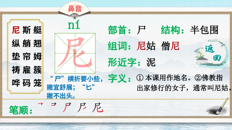 五年级语文下册部编版-18 威尼斯的小艇（生字讲解）.ppt_第3页
