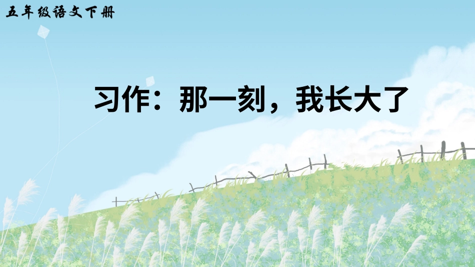 五年级语文下册部编版-习作：那一刻，我长大了（课件）.ppt_第3页