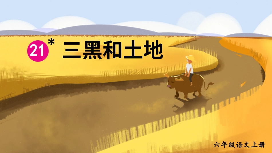 六年级上册语文部编版-21 三黑和土地.ppt_第1页