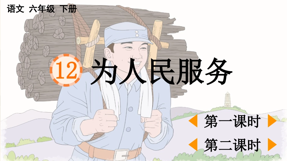 【部编版】六年级下册语文-12 为人民服务【优质版】.pptx_第1页