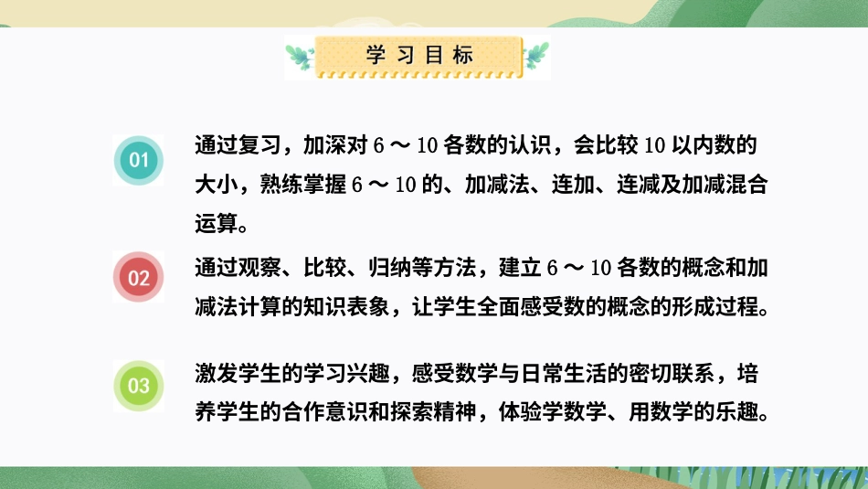 一年级数学人教版上册-第二单元：6～10的认识和加、减法（单元复习课件）-人教版一年级数学上册.pptx_第2页