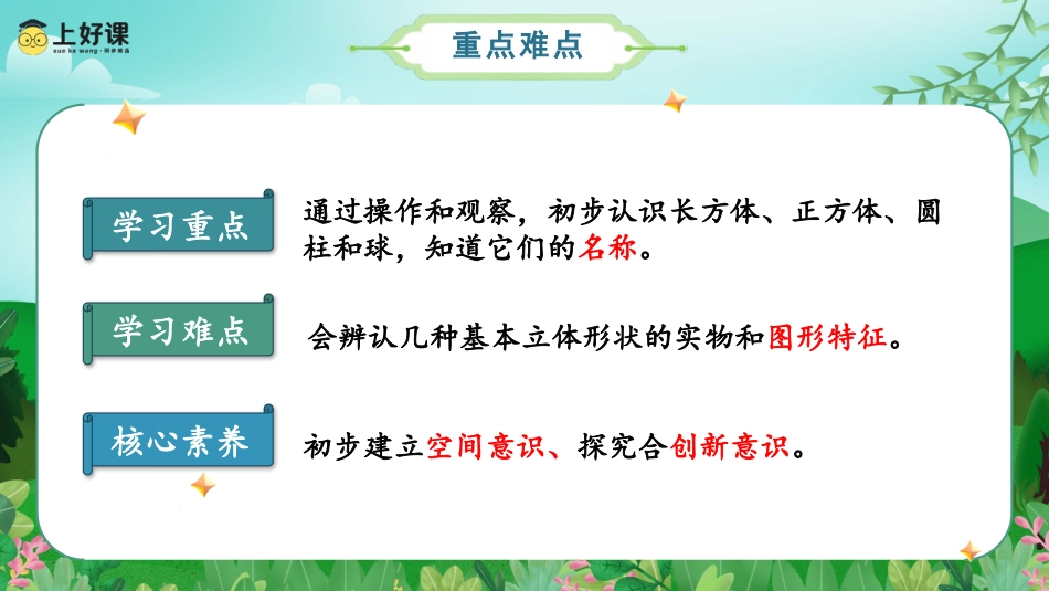 一年级数学人教版上册-第四单元_第1课时_认识立体图形（教学课件） -一年级数学上册人教版.pptx_第3页