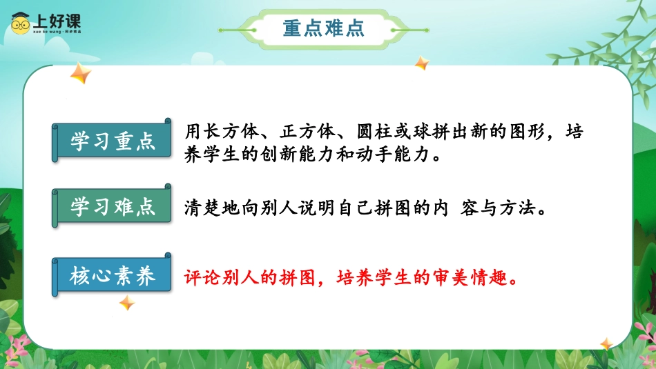 一年级数学人教版上册-第四单元_第2课时_立体图形的拼搭（教学课件） -一年级数学上册人教版.pptx_第3页