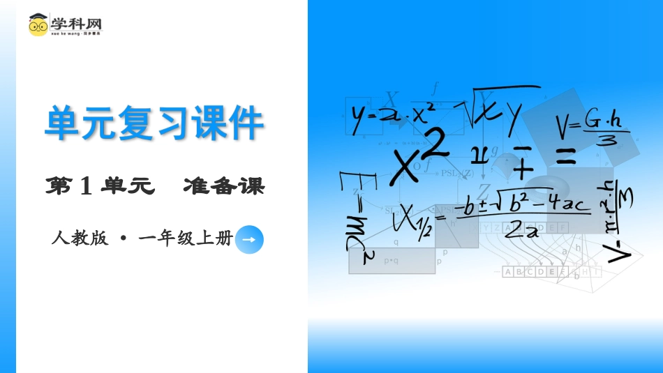 一年级数学人教版上册-第一单元《准备课》（单元复习课件）一年级数学上册 人教版.pptx_第1页