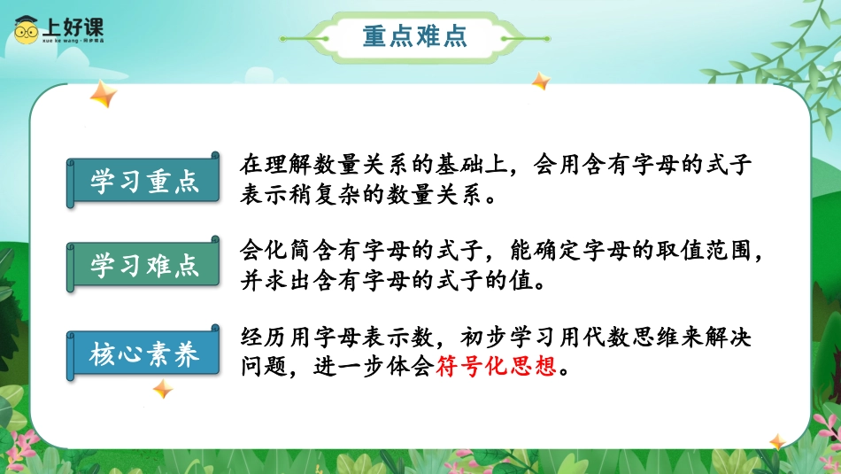 第五单元_第03课时_用字母表示稍复杂的数量关系（教学课件）-五年级数学上册人教版.pptx_第3页