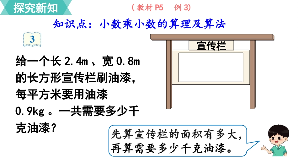 五年级数学上册人教版-第一单元第2课时  小数乘小数（1）.pptx_第3页