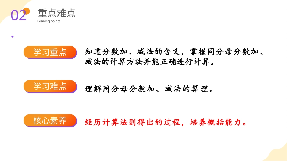 第六单元_第01课时_ 同分母分数的加、减法 （教学课件）-五年级数学下册人教版 .pptx_第3页