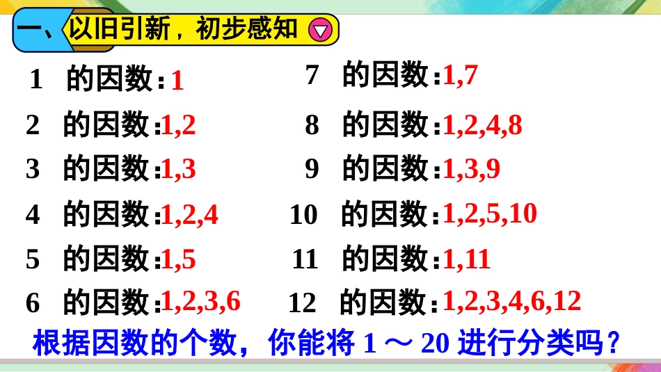 【人教版】五年级数学下册第二单元-第1课时 质数和合数.pptx_第3页