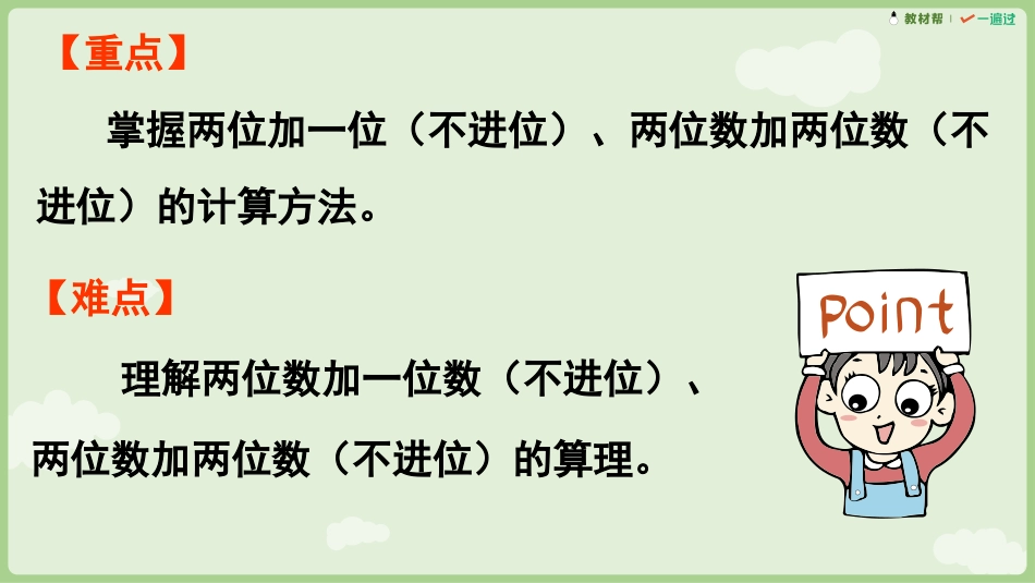 人教版一年级下册数学-第1课时 两位数加一位数（不进位）、两位数加两位数（不进位）.pptx_第3页