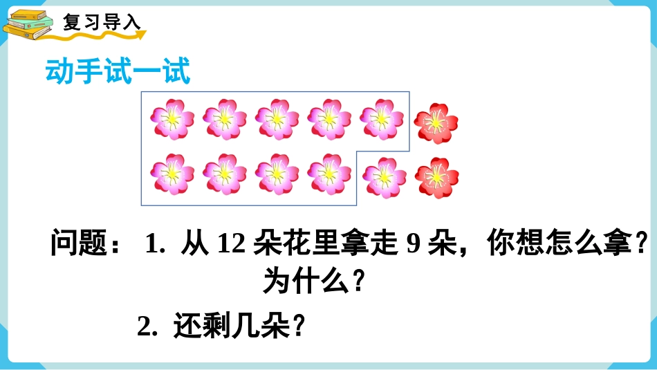 人教版一年级下册数学-第2课时  十几减8(1).pptx_第2页