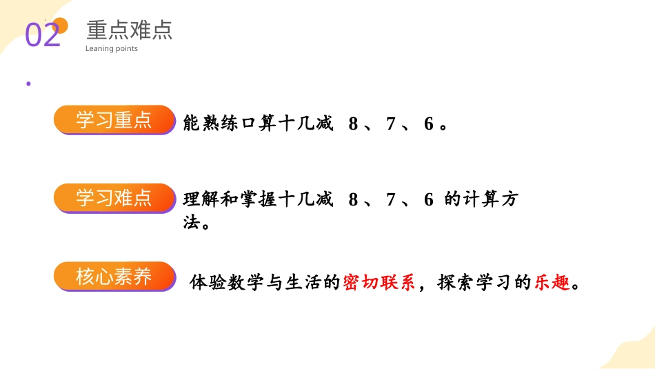人教版一年级下册数学-第二单元 第2课时 十几减8、7、6（教学课件）-一年数学下册 人教版.pptx_第3页