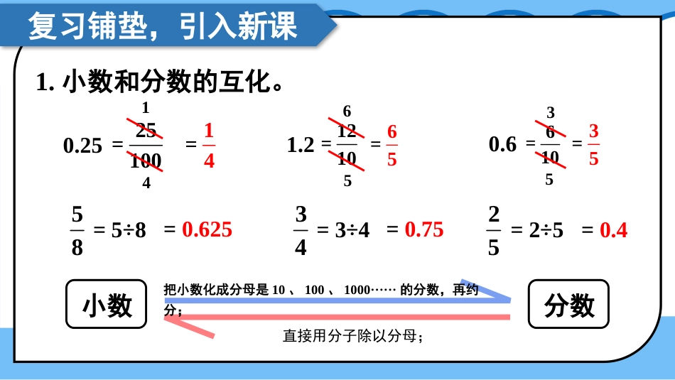 六年级人教版数学上册第1单元-第5课时 分数乘小数.pptx_第2页