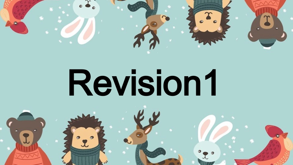 二年级人教新起点英语上册课件-Revision 1 （课件）.pptx_第1页
