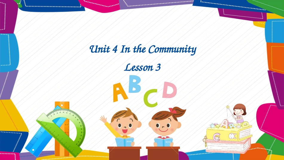 二年级人教新起点英语上册课件-Unit 4 In the Community Lesson 3（课件）-（人教新起点版).pptx_第1页