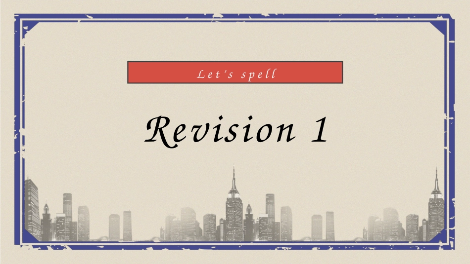 人教版新起点四年级下册-Revision 1（课件）.pptx_第1页