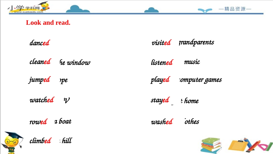 人教版新起点五年级下册-Unit 4 Last Weekend let's spell＋fun time课件.ppt_第3页