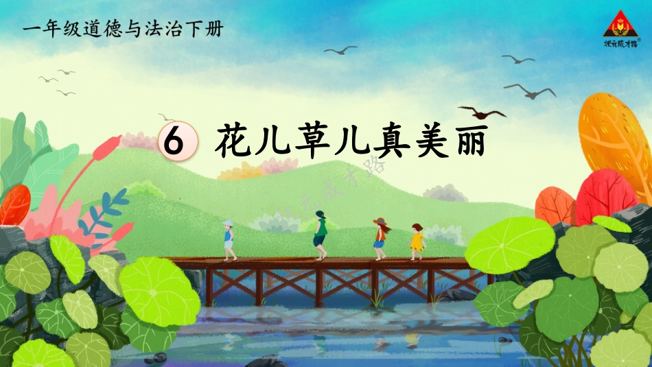 人教版小学道德与法治一年级下册6 花儿草儿真美丽.pptx_第2页