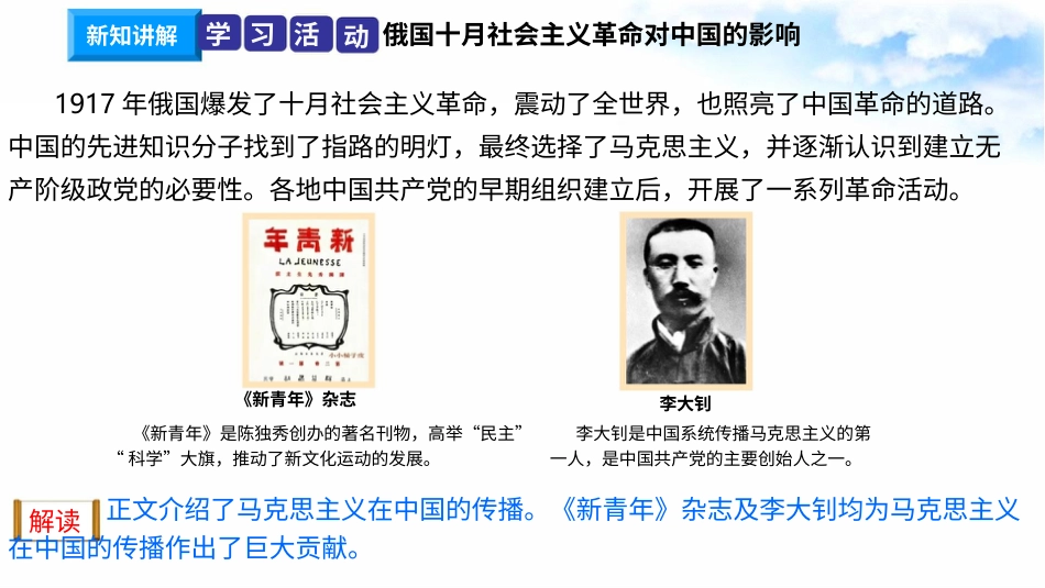 9中国有了共产党 （第一课时）课件-五年级下册道德与法治.pptx_第3页