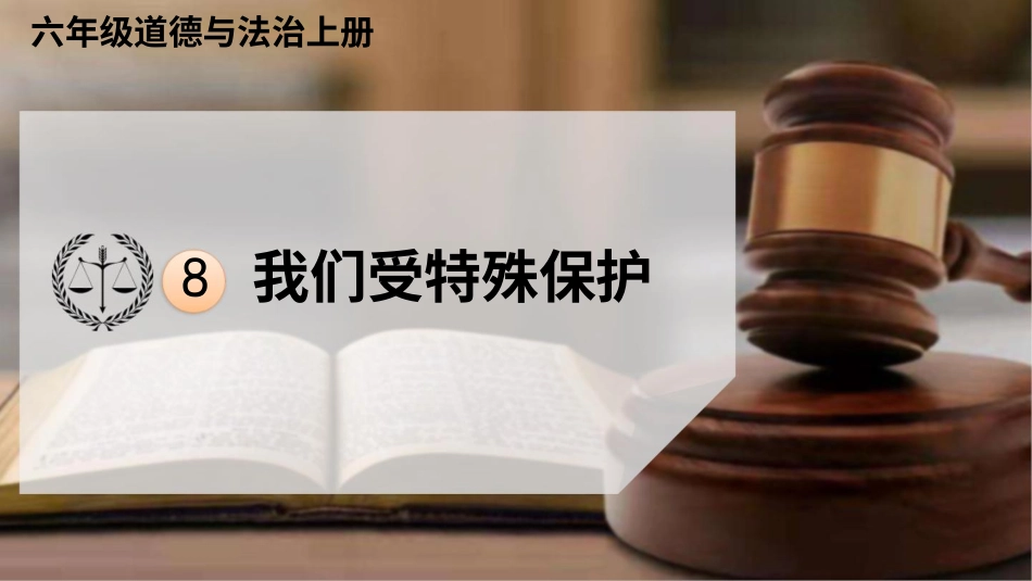 六年级上册道德与法治-8 我们受特殊保护.pptx_第1页
