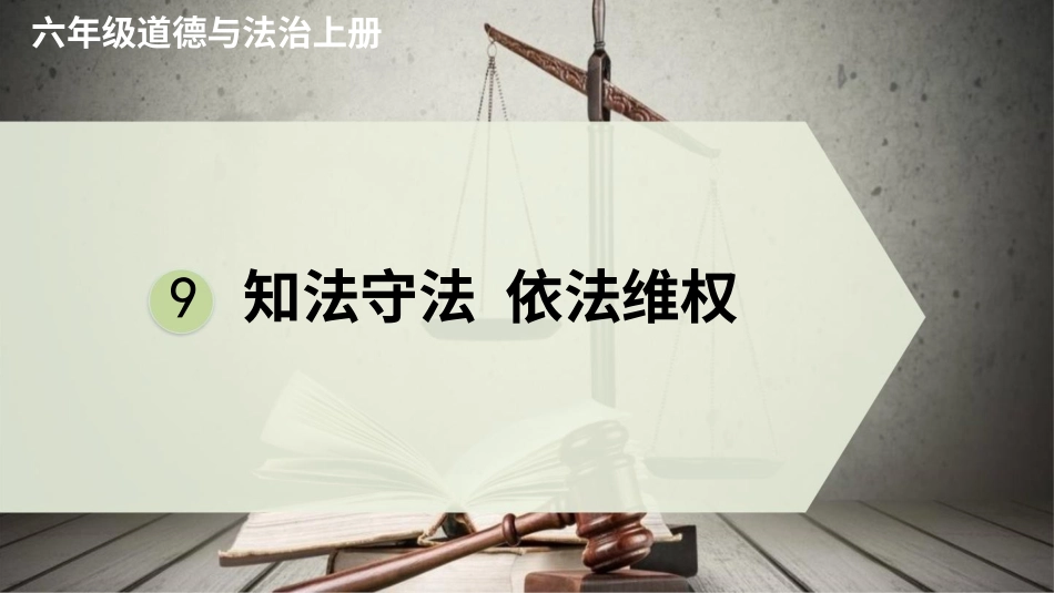 六年级上册道德与法治-9 知法守法 依法维权.pptx_第2页