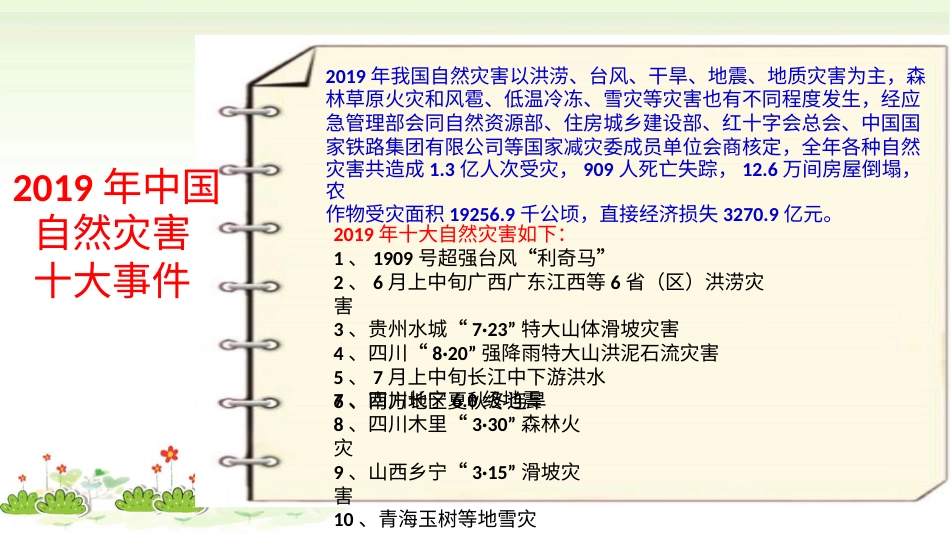 六年级下册道德与法治-第五课《应对自然灾害》第1课时课件.pptx_第3页