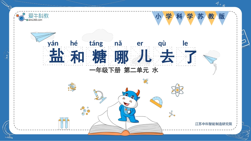科学苏教版一年级下册-6.盐和糖哪儿去了 课件.pptx_第1页