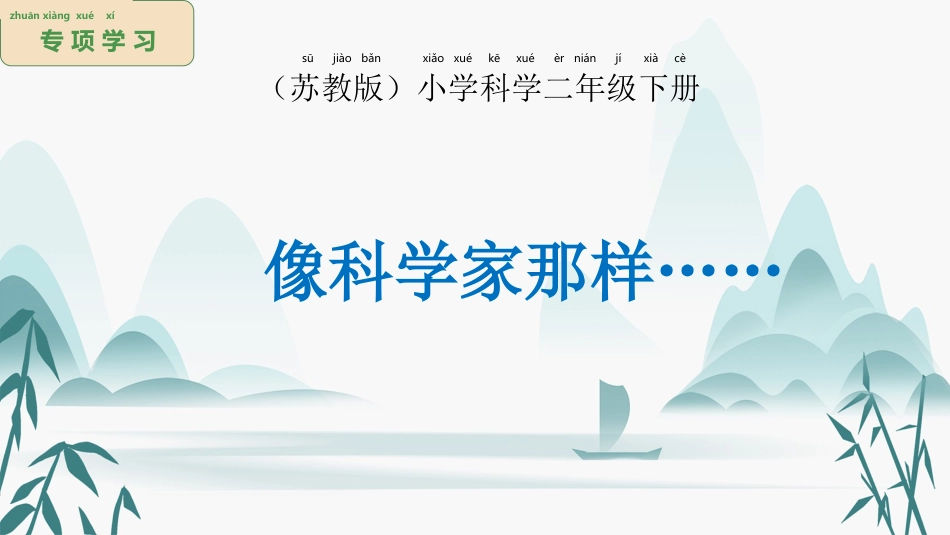 二年级科学下册-专项学习 像科学家那样（课件）.pptx_第1页