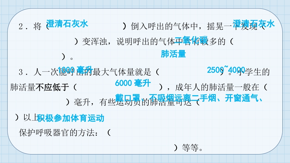 三年级科学上册-第五单元 人的呼吸和消化（复习课件）（苏教版）.pptx_第3页