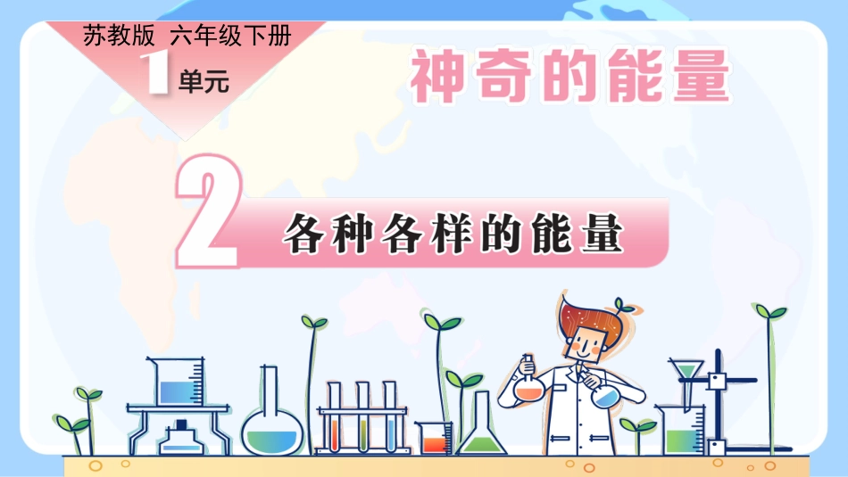 小学六年级科学下册-第2课 各种各样的能量（教学课件）-（苏教版）.pptx_第1页