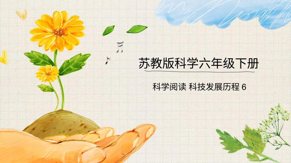 小学六年级科学下册-科学阅读+科技发展历程6+（课件）（苏教版）.pptx_第1页
