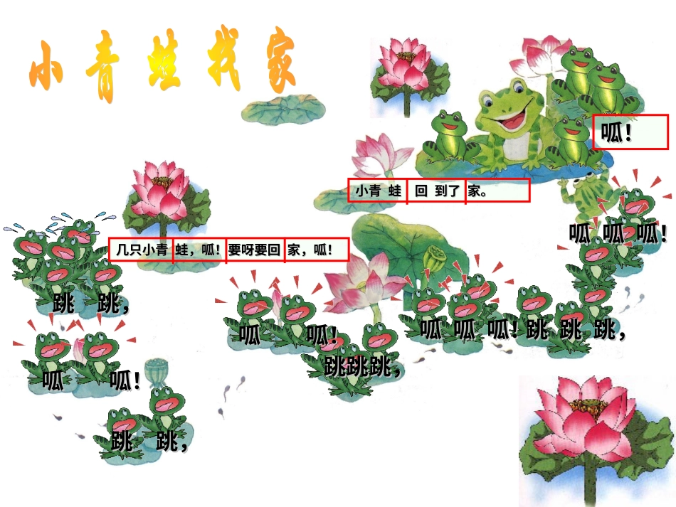 （人音版）一年级音乐上册-《小青蛙找家》课件二.ppt_第2页