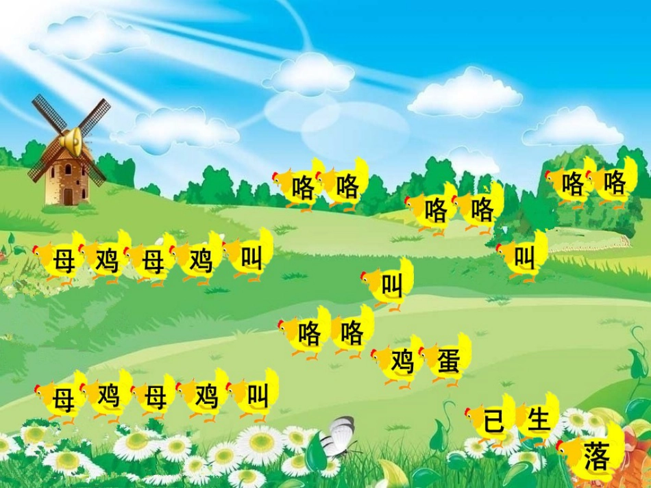 二年级音乐人音版上册-《母鸡叫咯咯》课件3.ppt_第3页