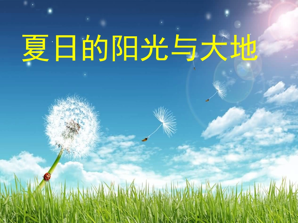 二年级音乐人音版上册-《夏天的阳光》课件.ppt_第2页