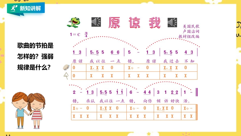 人音版小学音乐三年级上册第3单元第2课时歌曲 《原谅我》.pptx_第3页