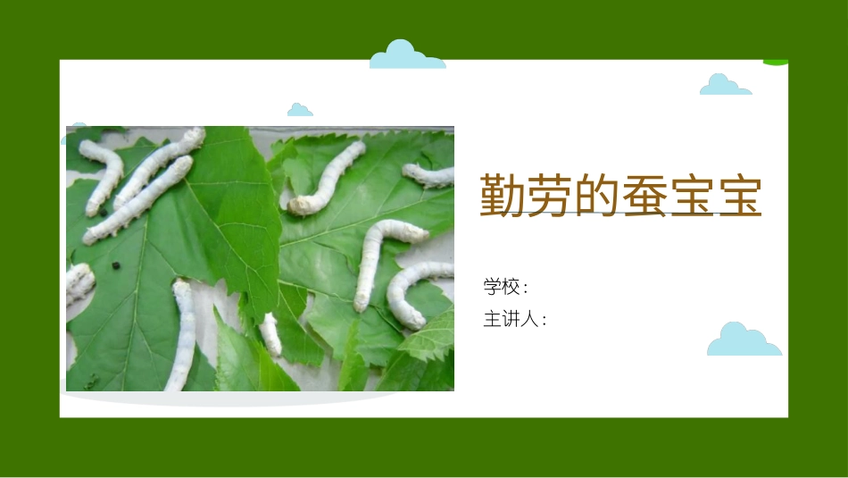 一年级人教版美术上册-勤劳的蚕宝宝（课件）.pptx_第1页
