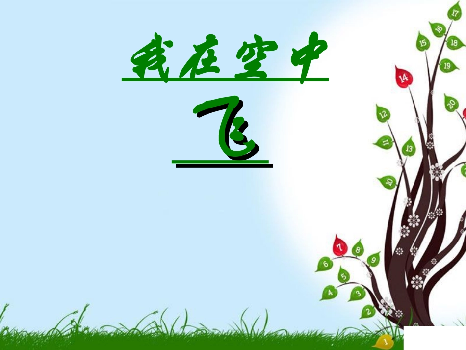 【老课标】一年级人教版美术上册-我在空中飞 3.ppt_第1页